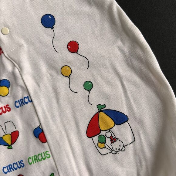 Vintage Carter’s Baby Romper 6-9M Circus Bear Balloons 90’s One Piece - Picture 2 of 6